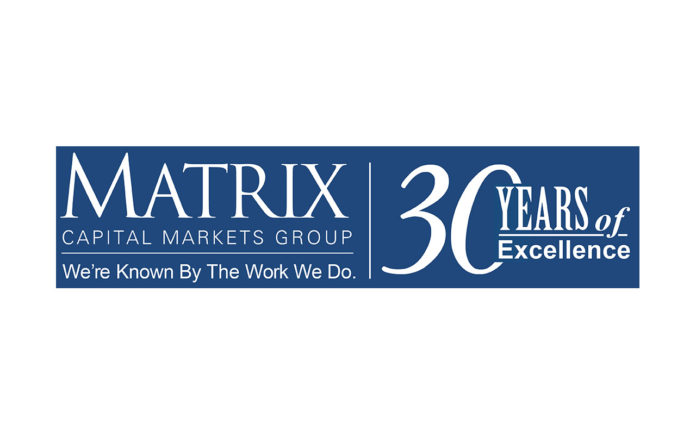 Matrix 3oth Combined White on Blue VECTOR