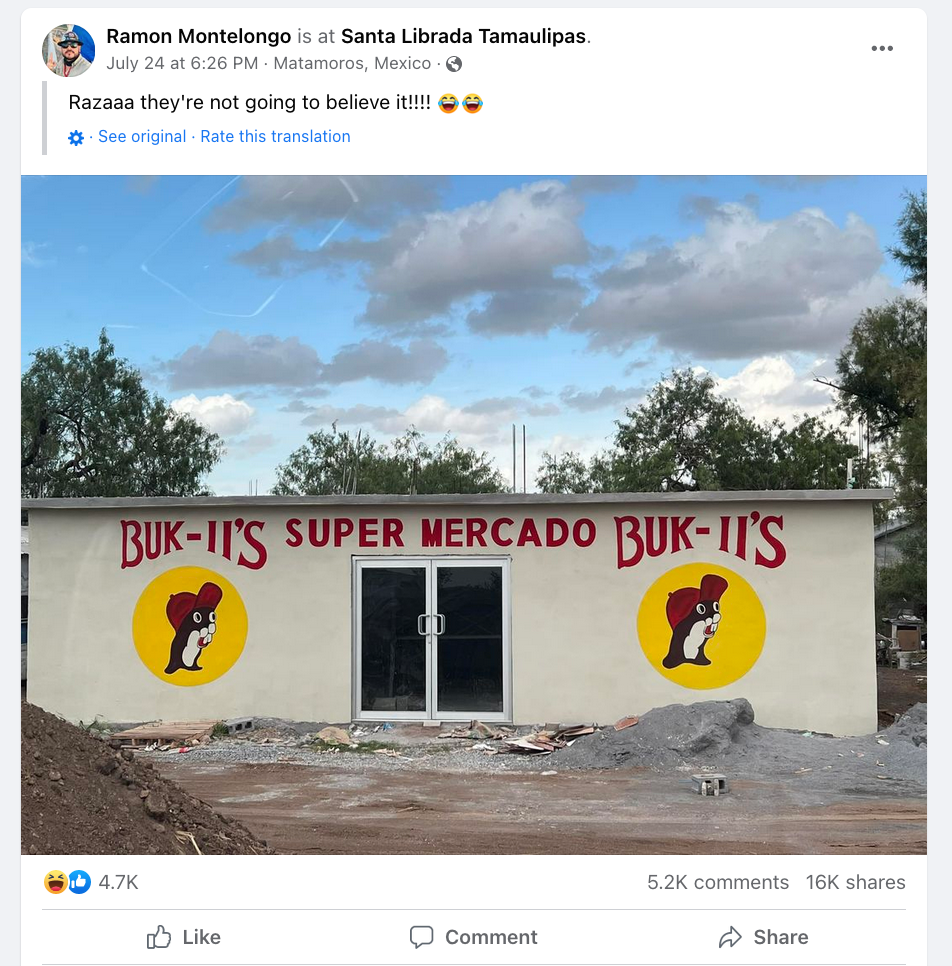 Buk-II's' store goes viral in Mexico, Buc-ee's to take action