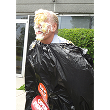 Robert after being pied