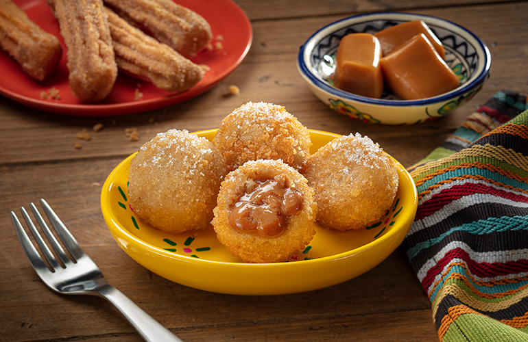 Dulce de Leche-Filled Churro Bites